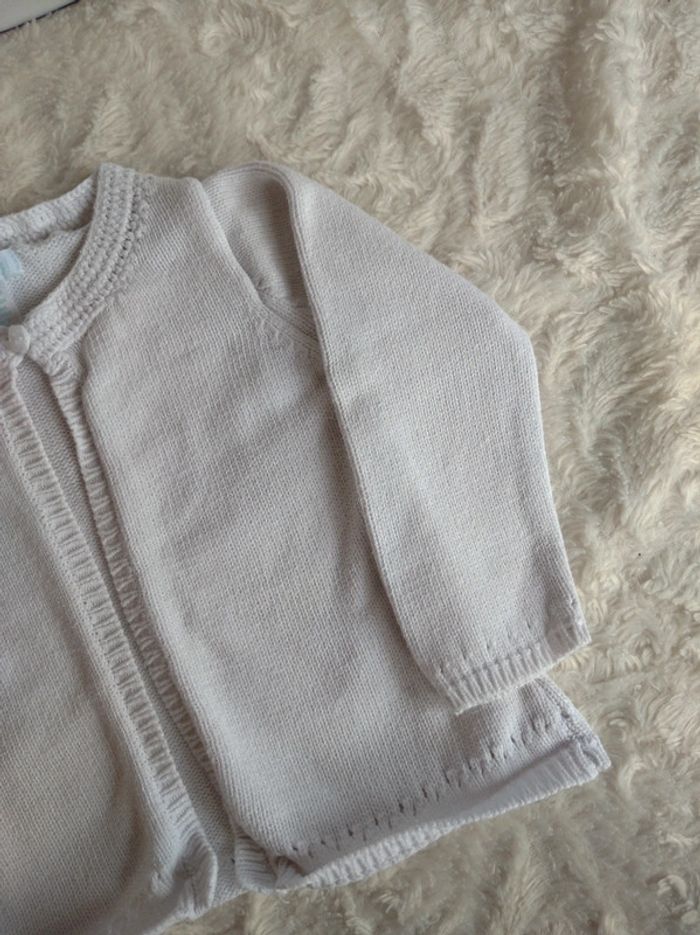 Gilet boléro Fille 12 mois Obaïbi 100% coton - photo numéro 4