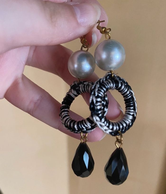 Boucle d’oreille perle - photo numéro 5