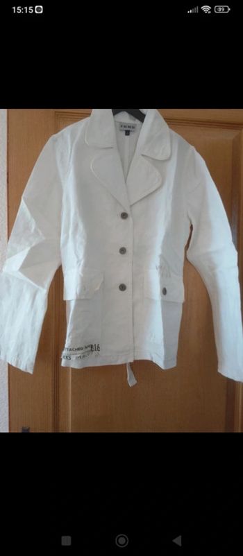 Veste type blazer blanc cassé IKKS taille XS