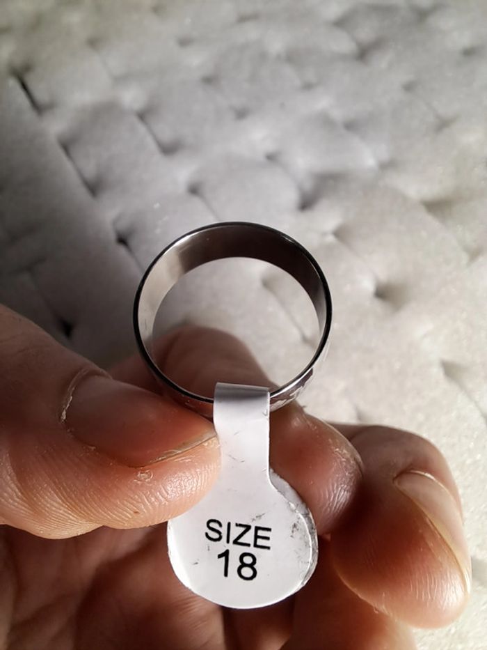 Bague acier inoxydable motifs - photo numéro 4