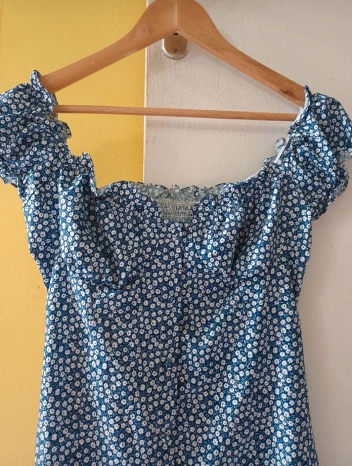 Robe Fleurie Bleue & Blanche Femme | Look Bohème & Estival 💙🌾