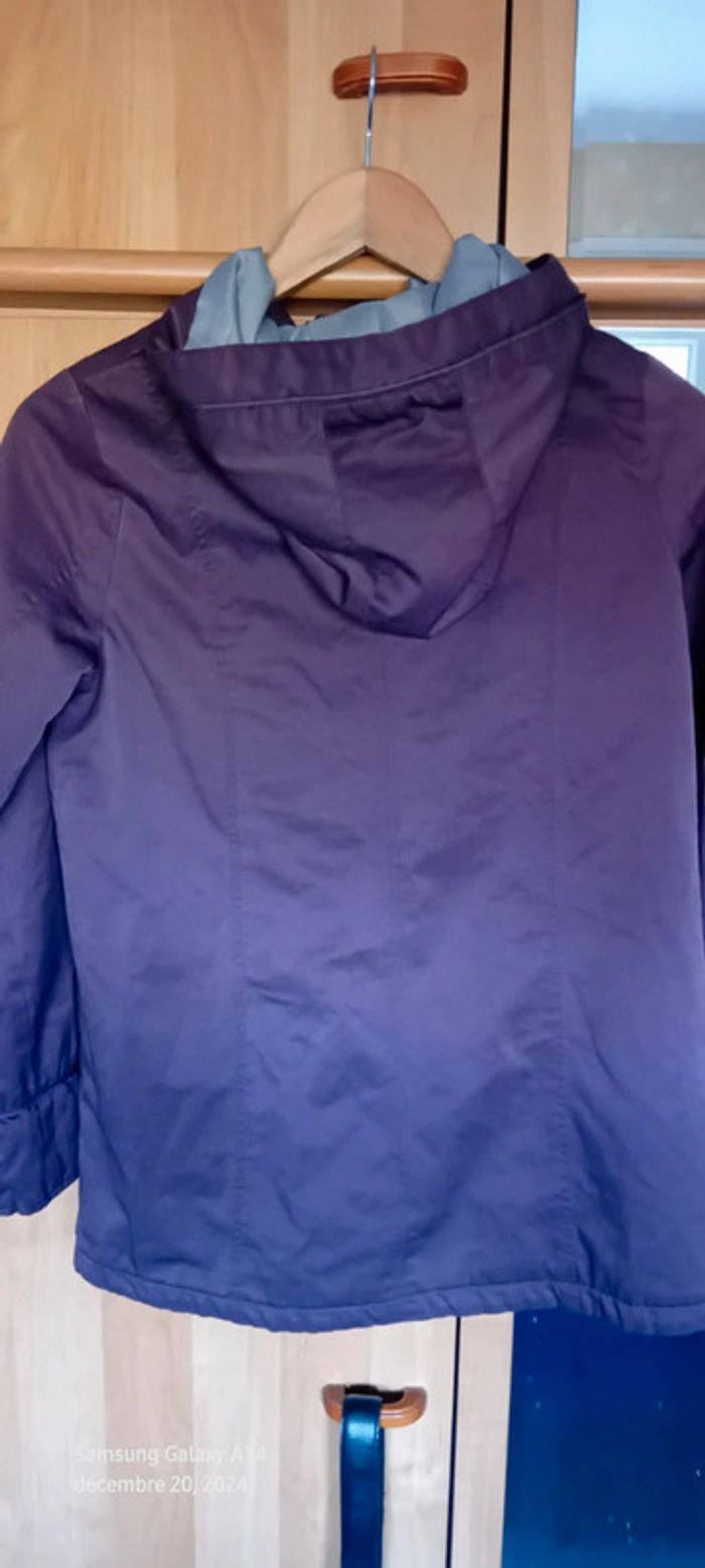 Manteau long style duffle coat prune neuf fille 12 ans okaïdi - photo numéro 5