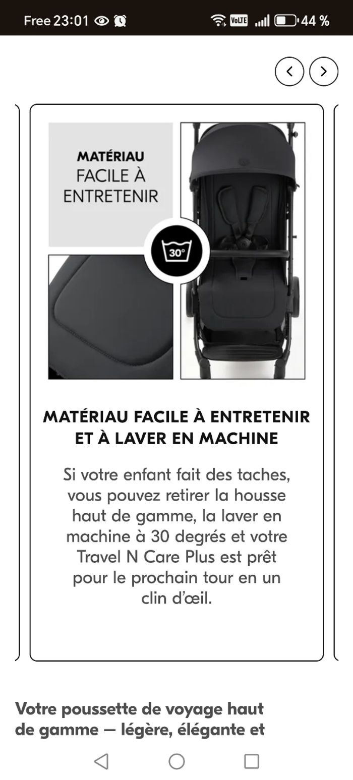 Poussette Neuve et garantie hauck travel n care plus - photo numéro 6