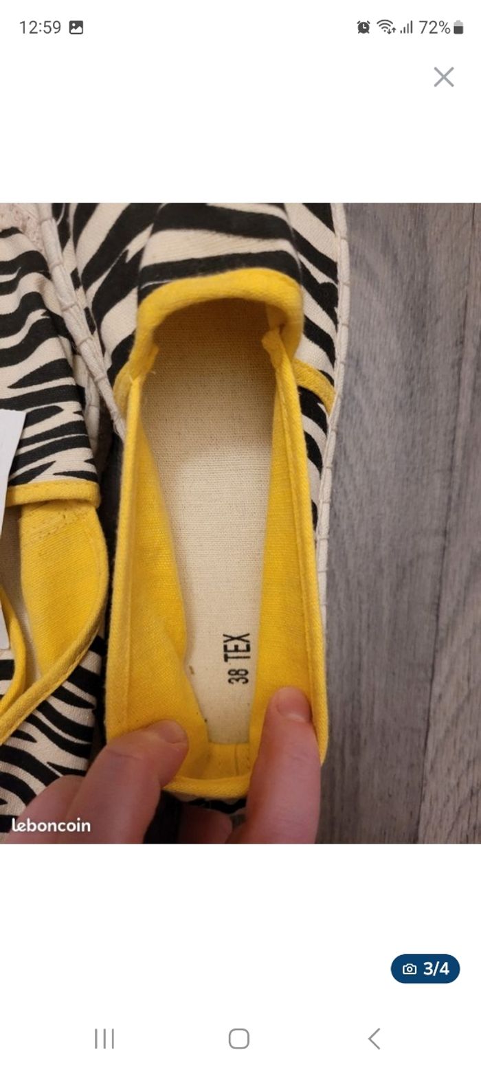 Paire d'espadrilles TEX (femme)-Pointure 38 - photo numéro 3