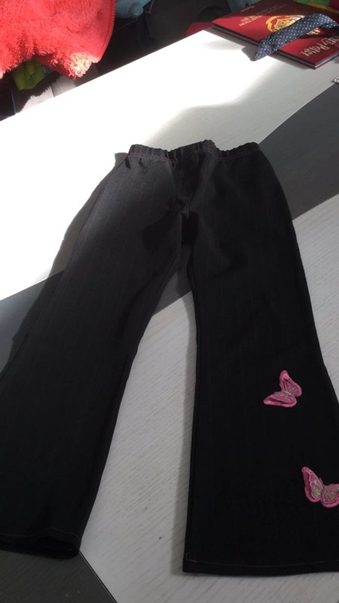 Ensemble pantalon et haut noir rose papillons 🦋 8 ans P’tit Mome - photo numéro 7