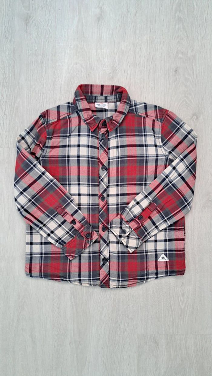 Chemise à carreaux rouge