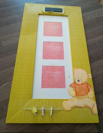 Cadre 3 photos pour chambre d'enfant
