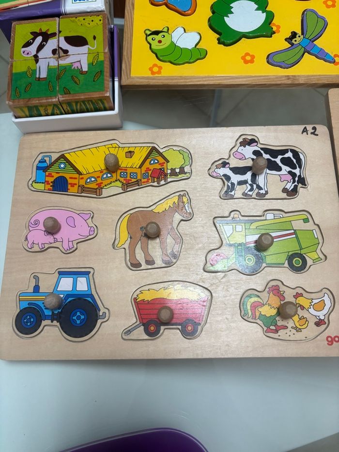 Lot puzzle bois - photo numéro 3