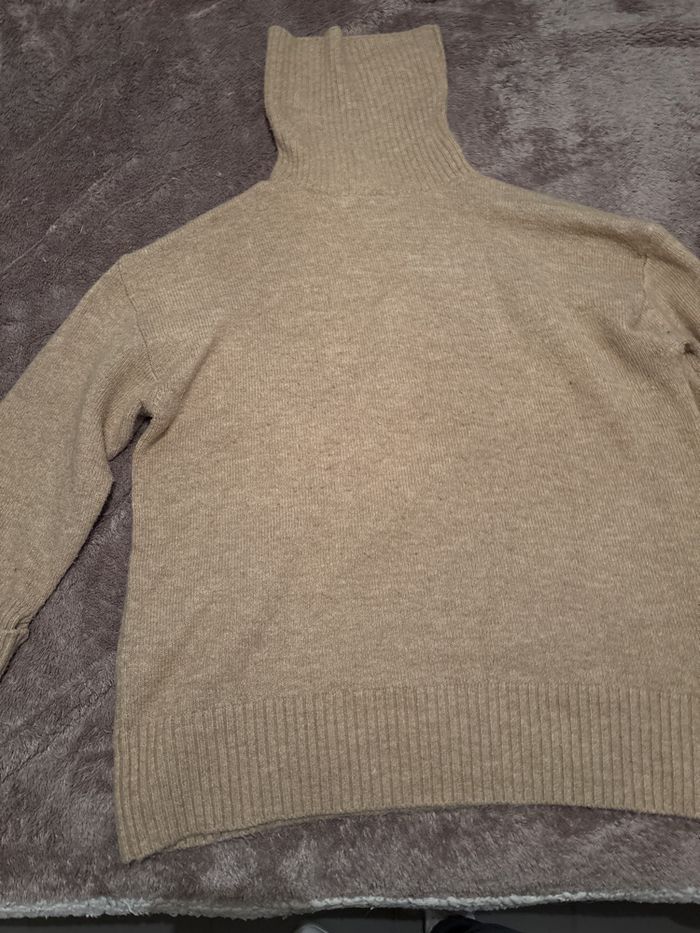 Pull femme col roulé