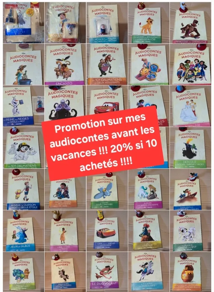 Petite promo avant mes vacances ! Venez sur mon dressing ! Audioconte magique altaya disney