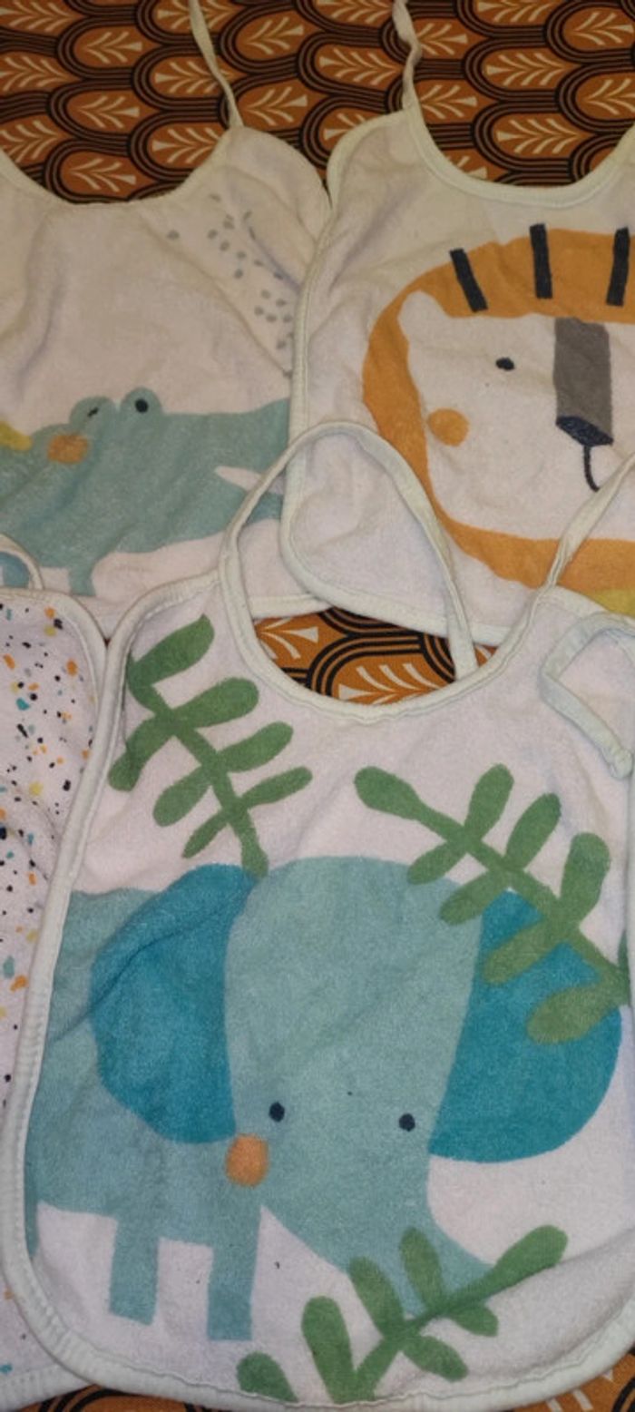 Lot de 7 bavoirs animaux - photo numéro 3