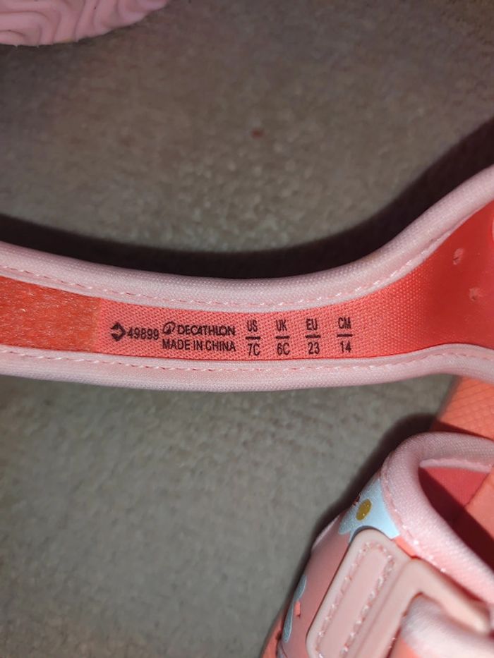 Chaussure Sandale Natation Bébé enfant Corail - photo numéro 5