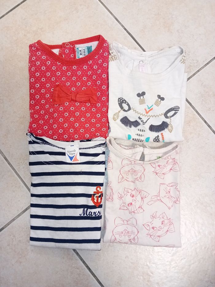 4 Tee-shirts 18 mois