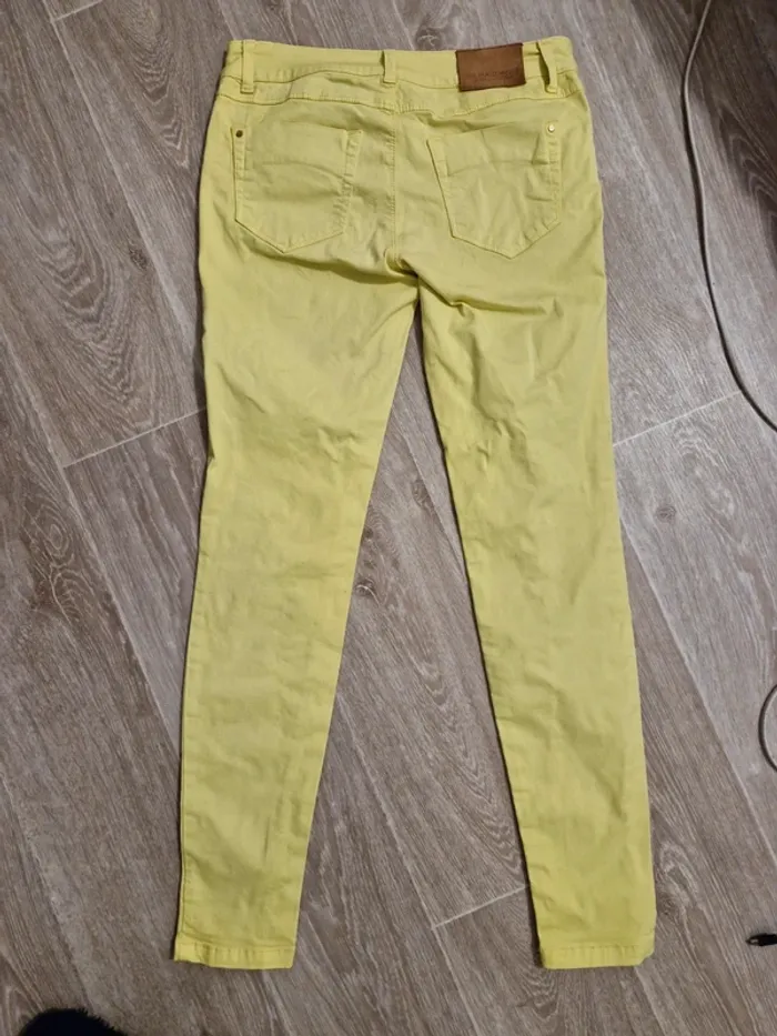 Jean slim jaune Zara 36 - photo numéro 6