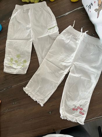 Lot 2 pantacourts fille