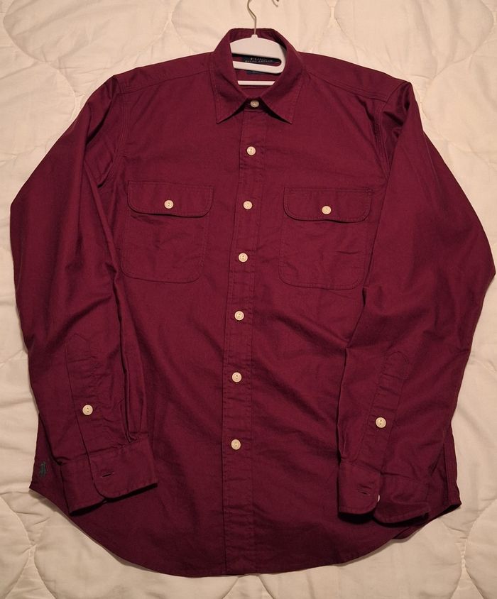 Chemise Ralph Lauren couleur burgundy taille M neuve