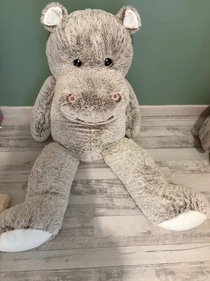 peluche hippopotame 130 cm