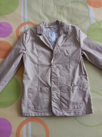 Veste garcon cérémonie beige