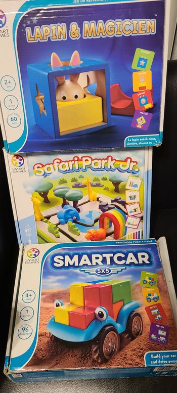 Lot de 3 jeux smartgames