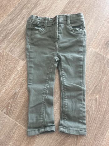 Jean kaki clair 12 mois tape à l’œil