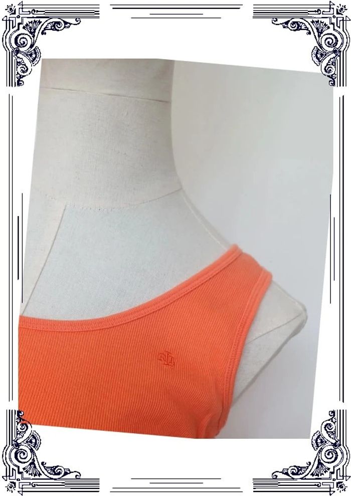 Débardeur orange femme Lauren Ralph Lauren taille M - photo numéro 3