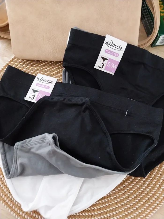 2 lots de 3 culottes Seduccia taille S/M