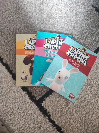 Lot de livres les lapins crétins