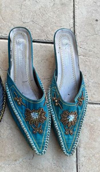 Mules bleues P37
