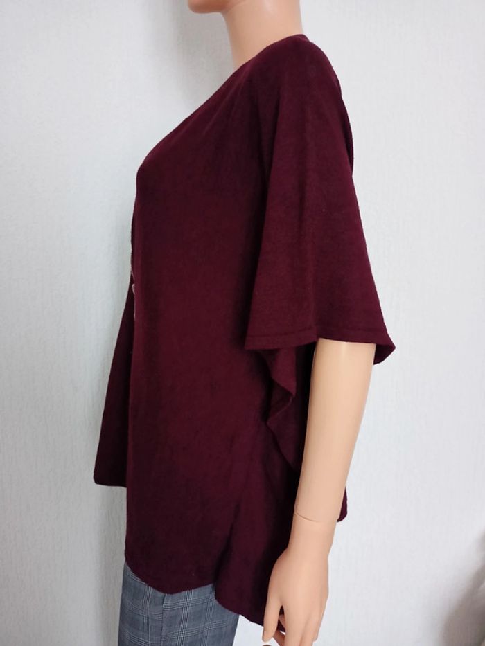 Pull manches courtes bordeaux TU N*38 - photo numéro 4