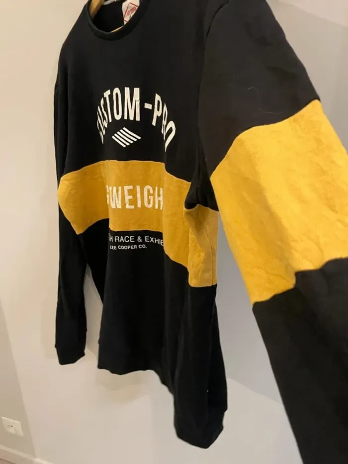 Crewneck black yellow Lee Cooper size L - photo numéro 7
