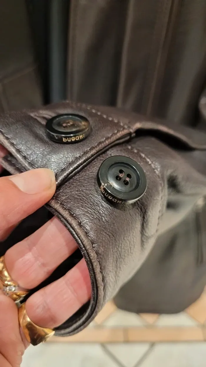 Manteau cuir marron doublure amovible - photo numéro 16