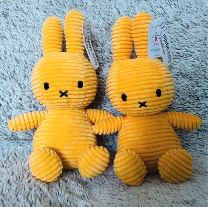Nijntje Miffy peluches double jaune moutarde 24 cm 🧸