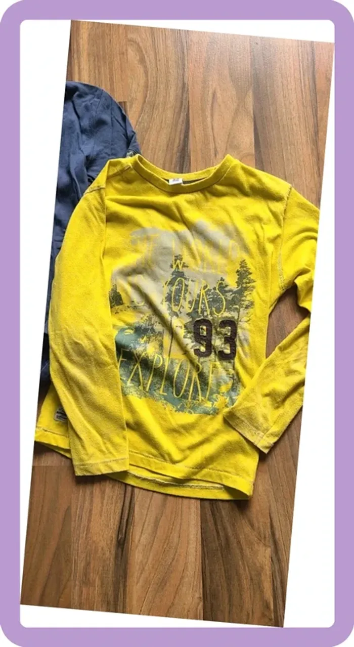 2 t-shirts manches longues 8 ans - photo numéro 3