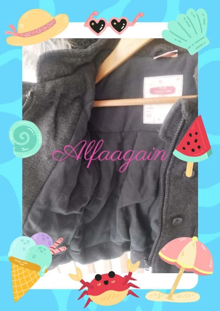 Manteau tao neuf gris 3ans - photo numéro 7