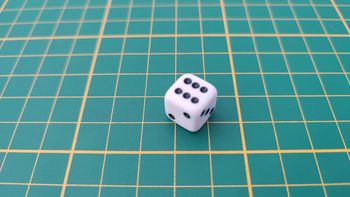 Dé seul pièce détachée jeu de société Monopoly junior à la fête foraine Hasbro #B83