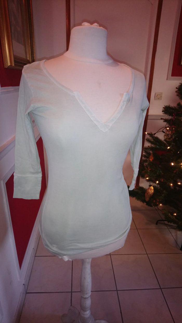T shirt vert sapin neuf herrlicher t m 36 38 - photo numéro 2