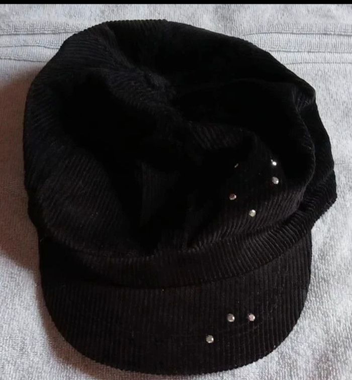 Casquette en velours noir Orchestra Taille 8 / 12 ans - photo numéro 2