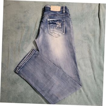 Jeans Vintage Femme Broderie Hip Hop 👖 Excellium - Taille L