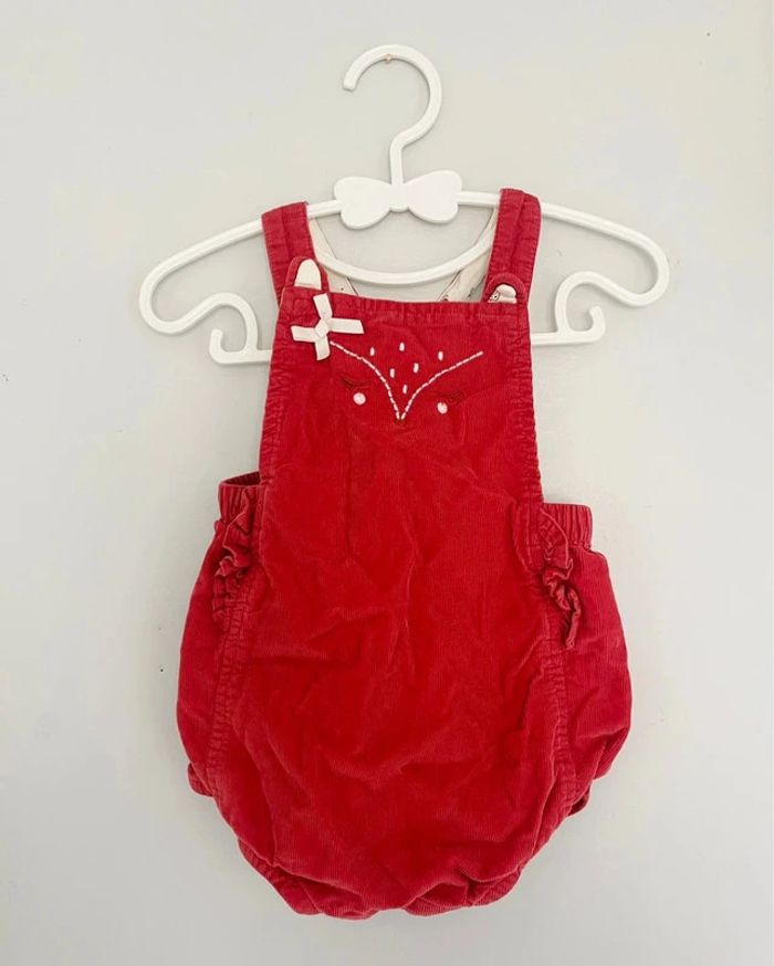 Ensemble barboteuse rouge + veste sans manches assorti 12 mois - Sergent Major - photo numéro 4
