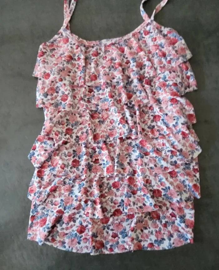 Haut femme fleuri taille unique - photo numéro 5