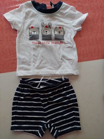 Ensemble petit marin 6mois shirt tee shirt