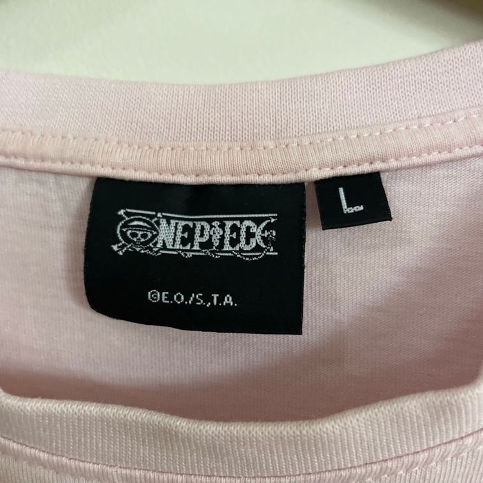 T-shirt rose pastel One Piece Luffy Taille L imprimé manga japonais V070 - photo numéro 6