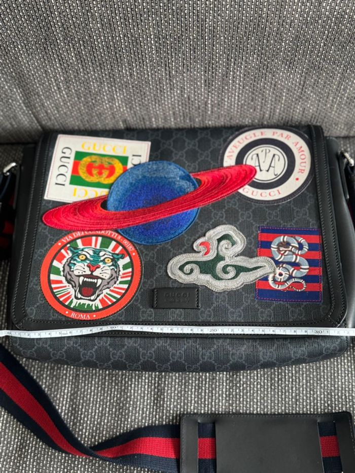 Sac bandoulière Gucci GG Suprême en cuir - photo numéro 2