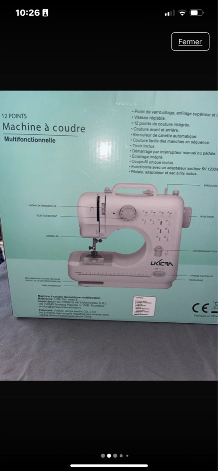 Machine à coudre 12 points - photo numéro 4