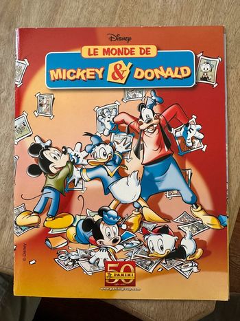 Panini - Album complet stickers autocollants Walt Disney Le Monde de Mickey et Donald