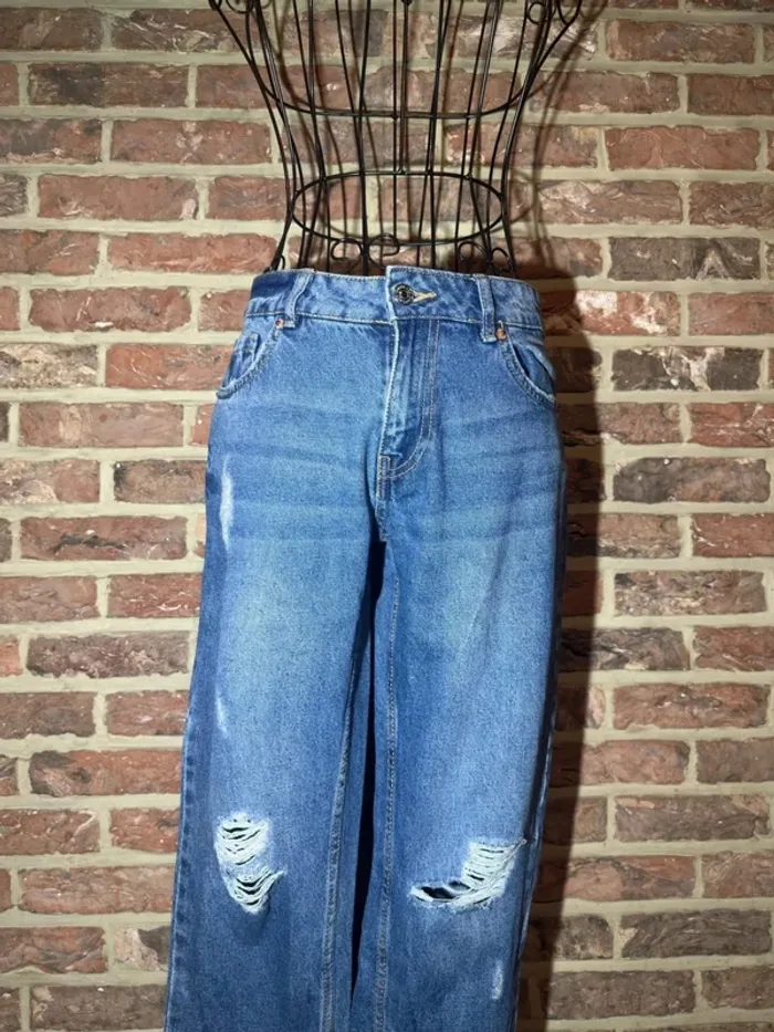 Jeans bleu à trous Jennyfer Taille XS / 34 - photo numéro 2