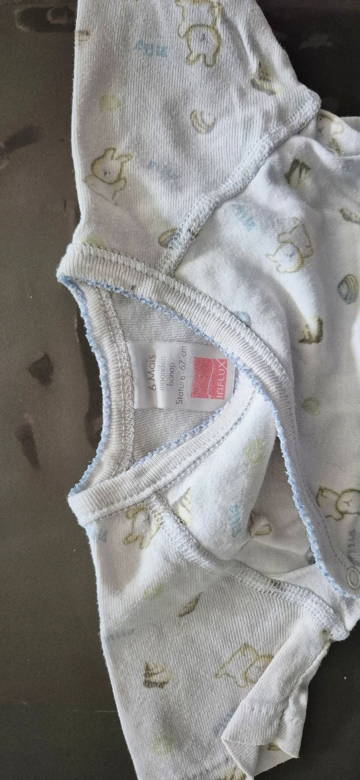 Lot 3 bodies manches courtes - Jacadi / Influx - 6 mois - photo numéro 6