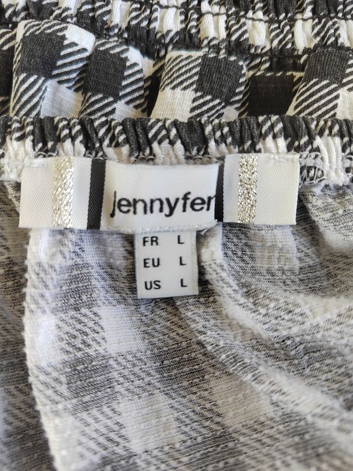 Crop Top Noir & Blanc – Jennyfer – Taille L/40 – Très Bon État - photo numéro 6