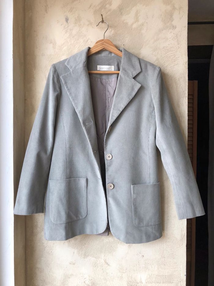 Blazer en velours côtelé vintage 38 - photo numéro 12