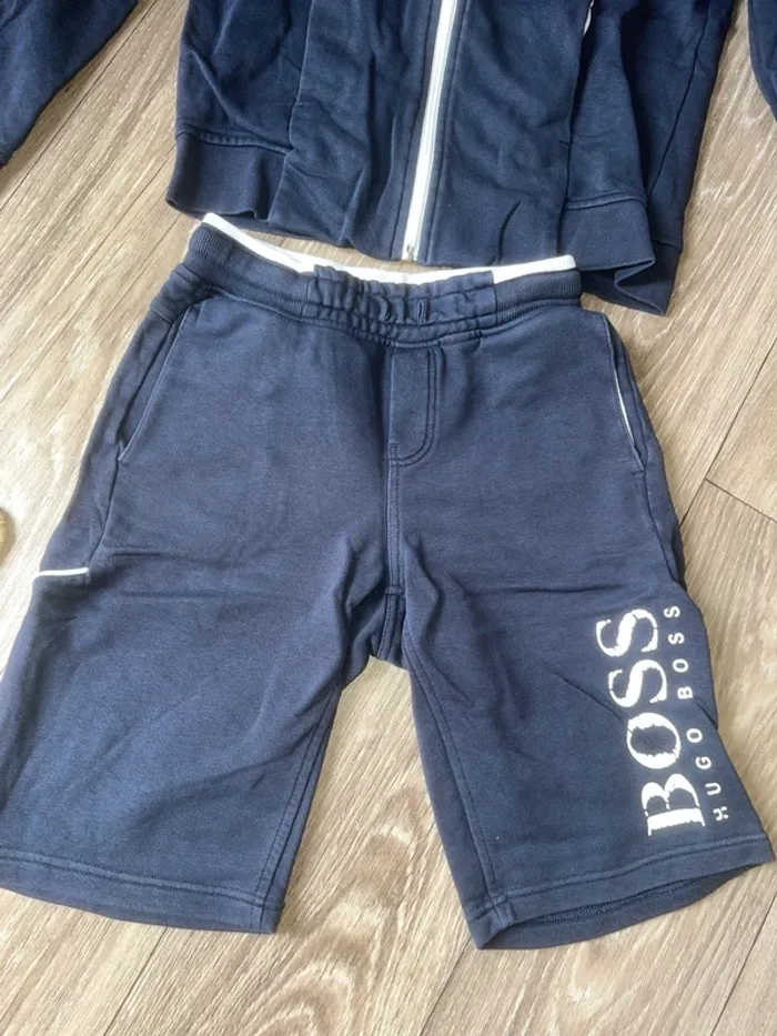 Ensemble short et veste de survêtement Boss garçon 10ans - photo numéro 2